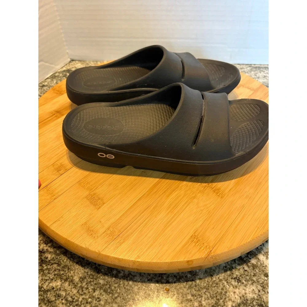 Oofos OOahh Sport Recovery Slides Black Mens 5 Womens 7 EU 38 Sandals